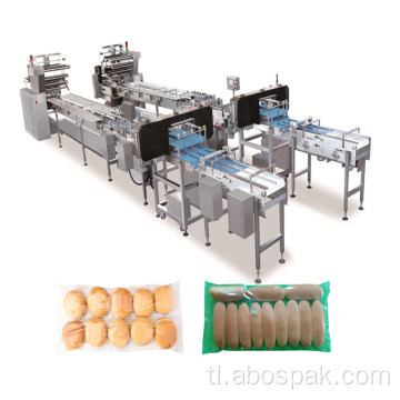 Bostar Burger Buns Horizontal Packaging Machine na may Slicer